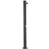 Gre 40664A. - Doccia solare per piscina da esterno. Doccia da giardino in PVC, colore nero, con capacità di 20 litri.