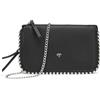 AFKOMST Piccola pochette e Wristlet Wallet da donna formale borsa da sera con tracolla a tracolla, Nero