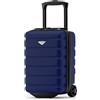 Flight Knight Valigie Rigide in ABS leggere a 2 ruote - Bagaglio a mano approvato per oltre 100 compagnie aeree come British Airways, Ryanair e easyJet, valigia da cabina 40x20x25cm