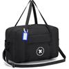 BAGZY Bagaglio a Mano 40x20x25 Ryanair Borsone da Viaggio Impermeabile Borsa da Cabina Borsa Aereo Borsa Palestra Piccola 20L Pieghevole Borsone Viaggio Borsa Sportiva per Weekend Uomo Donna Nero