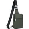 Tibroni Sling Bag Borsa a tracolla da uomo e da donna con blocco RFID, borsa a tracolla, borsa da uomo, borsa da viaggio, borsa per cellulare, pancia, sport, escursionismo, Sinistra/Destra Spalla