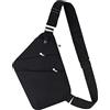 BROADREAM Borsa a Tracolla - Sling Bag Crossbody Spalla Petto Zaino Antifurto a Marsupio da Uomo Donna, Monospalla Impermeabile Marsupio per Viaggio Trekking Lavoro