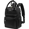 LOVEVOOK Borsa Zaino Donna, Zaino Viaggio Impermeabile Elegante con Porta USB, Mini Zainetto Ragazza Antifurto, Backpack Piccoli per Università Viaggio Lavoro Scuola Ufficio Shopping, Nero