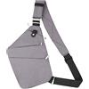 BROADREAM Borsa a Tracolla - Sling Bag Crossbody Spalla Petto Zaino Antifurto a Marsupio da Uomo Donna, Monospalla Impermeabile Marsupio per Viaggio Trekking Lavoro