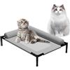 Generic Cuccia per cani rialzata | Letto per cani esterno con cuscino e rete traspirante, mobili per animali domestici, lavabile, per esterni, interni, campeggio, patio, prendere il sole e viaggiare