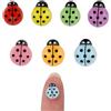 Gosknor 100 Pezzi Mini Animali in Resina, Minuscole Coccinelle in Resina Luminose Piccole Miniature di Coccinelle Figurine Ornamenti per fai da te Cerchietti per Torta Giardino Paesaggio Decorazione