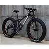 Kcolic Mountain Bike 24/26 Bici Per Adulti Fat Tire Bike 21 Velocità Telaio Acciaio Carbonio Doppia Sospensione Completa Doppio Freno Disco B,26inch