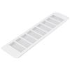 Vent Systems 400 x 100 mm (dimensioni esterne) griglia di ventilazione rettangolare - copertura in alluminio bianco - copertura per presa d'aria - HVAC per la ventilazione dell'armadio di casa - presa