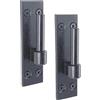IRONTITE® Confezione da 2 cerniere resistenti con perno da 12 mm per cancelli in ferro battuto nero