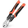 QWORK® Tagliabulloni, 220 mm tronchesino piccolo Cr-V con impugnatura antiscivolo, per cavo, catena, molla