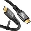 CABLEDECONN USB C 3.2 Gen-2 240 W Cavo di prolunga diritta 2 m 6.6ft Trasferimento dati 20 Gbps 48 V/5 A Cavo di Ricarica Tipo-C Uscita Video 4K Compatibile con Thunderbolt 3 USB-C Computer