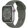 ELETTRONEO C1 Cinturino per Apple Watch Ultra 3 2 49mm, Serie 11 10 46mm, 9 8 7 45mm 41mm, SE 6 5 4 44mm 40mm, 3 2 1 42mm 38mm Donna Uomo Band Bracciale Sport Silicone, Army Green