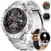 ESFOE Smartwatch Uomo Militare con Torcia LED-1,43 AMOLED Rugged Smart Watch 5ATM Impermeabile 530mAh 132 Modalità Sport 24H Monitoraggio Orologio Smartwatch con Chiamata Bluetooth Android iOS