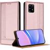 Mo-Beauty Cover per Samsung Galaxy A91 / S10 Lite / M80S, Premium Pelle PU Flip Libro Custodia con [Slot Schede] [Supporto Stand] [Magnetica Chiusura] Cover per Samsung S10 Lite - Oro Rosa