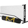 JOOLA Essentials - Rete per pickleball, altezza regolabile 91,4 cm ai pali e 86,4 cm al centro, lunghezza raccomandata USAPA 52 '- Telaio in acciaio e rete resistente, rete portatile per pickleball