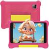 Yicty Tablet Bambini 7 Pollici Android 13 Quad Core 5 GB RAM 32 GB ROM 128 GB Estensione Controllo Parentale Tablets Educativo con Custodia Antiurto (Rosa)
