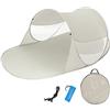 TecTake Tenda popup da Spiaggia Protezione UV Sole Automatica 245x145x95cm - Disponibile in Diversi Colori - (Grigio | No. 401677)
