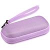 AGPTEK Custodia Rigida EVA da 2,4", Protezione per Registratore Vocale Portatile, Compatibile con iPod, Lettore MP3, Chiavette USB, Microfono Lavalier, Cuffie In-Ear, Moschettone Fornito (Viola)