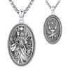 Eusense Collana di Ecate Tripla Luna Dea Collana Ciondolo Argento 925 Catena Gioielli Ecate Amuleto Talismano Magico Wiccano Pagano Gioielli Regalo per Donne Signore Ragazze