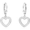 SOFIA MILANI - Orecchini da Donna in Argento 925 - con Pietra Zircone - Orecchino Pendente a Cuore - E2246