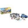 Playmobil Family Fun 71423 Roulotte con auto, Camping, divertimento campeggio ve