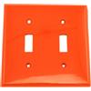Leviton - Placca da parete con interruttore a levetta, misura standard, in nylon termoplastico, colore: Avorio, grigio, 80709-R