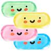 Hilph Ghiaccio gel riutilizzabile Caldo Freddo Cuscinetti refrigeranti per bambini, Riutilizzabili in gel di raffreddamento per urti, febbre, lividi, mal di denti o mal di testa, (4 facce)