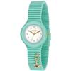 HIP HOP, Collezione Dancing in the Light, Orologio Donna Aqua Green, Cinturino in Silicone Intercambiabile e Regolabile, Ciondolo con Stella, Cassa 32mm, Resistente all'Acqua, Verde Acqua