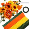 TOAOB THE ONE AND ONLY BABY TOAOB 200 Pezzi Scovolini Ciniglia Colorati Set in Arancione e Giallo Pipe Cleaner con Stelo Filo Floreale e Nastro Floreale di Carta per Fiori Rosa Fai da Te Decorativi Artigianato