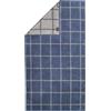 Cawö Home Luxury Home Two-Tone Graphik 604 - Asciugamani da doccia 80 x 150 cm, colore: Blu notte