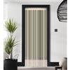 ZEBRA BLINDS Tenda a fili, tenda zanzariera per porta, tende con nappe per porta, decorazione per finestre, divisorio elegante, tenda con frange, 100 x 280 cm, crema