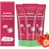 Generic Dentifricio idrossiapatite, 80 g, dentifricio per bambini, protezione dei denti sensibile allo smalto, sbiancante e riparatore, dentifricio alla fragola, adatto per bambini dai 2 anni in su (3)