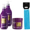 FEI FAN SET PER LA CURA DEI CAPELLI: Shampoo ANTIGIALLO, Tonalizzante 500ml + Balsamo ANTIGIALLO, Tonalizzante 500ml + Maschera ANTIGIALLO, Tonalizzante 500ml + Fascia Per Capelli
