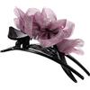 Beatifufu Elegante Fermaglio Per A Forma Di Fiore in Tessuto Con Fermaglio Francese Per Donne Gioielli Per Spessi Per Legare La Coda Di Cavallo Accessori Da Sposa