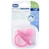 CHICCO Physioforma Ciuccio morbido, senza BPA, con custodia sterilizzatore, 6-16 mesi (1 pezzo, rosa)