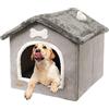 Generico Cuccia Per Cani Al Coperto - Cuccia Chiusa Cane Con Cuscino Staccabile | Cuccia Per Cani Lavabile | Casa Per Compagni Comoda Pieghevole | Calda E Morbida Cuccia Per Cani Per Gatti, Gattini, Cuccioli