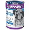 Generico Gemon Umido Cane Patè Adult Light Mature All Breeds gusto TONNO, morbido patè per cani anziani, alimento completo | 12 scatolette da 400 grammi l'una.