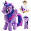 YISKY Peluche Unicorno, 20 cm Bambola, Cavallo Giocattolo, Plush Toy, Adatto Come Regalo per Bambini (Viola)