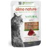 Almo Nature HFC Natural, Alimento Umido per Gatti - Filetto di Tonno con Acciughine, Human Grade, Gluten Free, Monoproteico, 55g, Confezione da 24