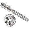 CoCud Tocca e Stampo Set, M12 x 1.75 Filettatura, Sinistra Mano Metrica Alta Velocità Acciaio Macchina Vite Rubinetto & Rotonda Matrice Strumento Kit - (per Riparazione), 1 set