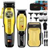 LQT Tagliacapelli Uomo Professionale, Macchinetta per Capelli, Portatile LED Taglia Capelli per Uomo Elettrica Senza Fili con Kit, Con Rasoio Elettrico Barba e Tagliacapelli Professionale in Dotazione