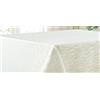 texpot Tovaglia ovale, 160 x 220 cm, con motivo a righe champagne, non necessita di stiratura