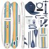 HUIIKE Tavola Sup Gonfiabile Adulti con Accessori Inclusi, Pagaia, Pinne, Pompa. Stand Up Paddle Board con Grande Stabilità e Resistenza. 305 x 84 x 15 cm, Carico Massimo 130 kg