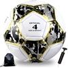 Astis Pallone da Calcio Uomo,Taille Officielle Football Taille 5,Highly Durable, Shape Retention,Progettato per Giocare in Casa e in Giardino Appassionati di Calcio (Blu Bianco, Numero 5)