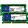 Timetec 16 GB KIT (2x8 GB) DDR3 / DDR3L 1333 MHz PC3-10600 Non-ECC Unbuffered 1,5 V / 1,35 V CL9 2Rx8 Dual Rank 204 Pin SODIMM Notebook PC Memoria RAM Modulo