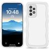 PanXCase Cover Trasparente per Samsung Galaxy A33 5G - Custodia Cute Wave Frame Leggero Slim Morbido Ragazze Donne Antiurto Antiscivolo Paraurti Case (Bianco)