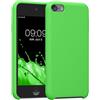kwmobile Back-cover compatibile con Apple iPod Touch 6G / 7G (6a e 7a generazione) Back Cover Soft Case gommata in morbido silicone TPU - verde lime