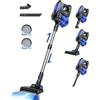 VersLife S7 Aspirapolvere Senza Fili, 35KPa Scopa Elettrica Senza Fili, Batteria Rimovibile, 4 in 1 Aspirapolvere Portatile, 40 Minuti di Autonomia, per la Pulizia di Tutti i Tipi di Pavimenti