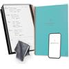 Rocketbook Fusion Planner Agenda Appunti Digitale Riutilizzabile, Formato Letter 21 cm x 29,7 cm, Verde Acqua - Calendario Mensile e Settimanale, To-Do List Giornaliera, Pagine a Righe e Puntinate