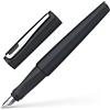 Schneider 168821 - Penna stilografica Tomo (ricaricabile con cartucce di inchiostro standard, adatta per mancini e destrimani) All Black